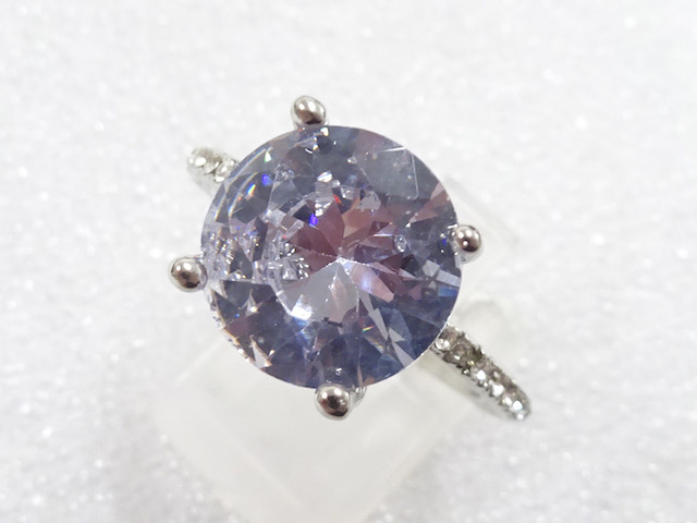 JAPANESE KIMONO / ANTIQUE COLORED STONE RING (SIZE 19)